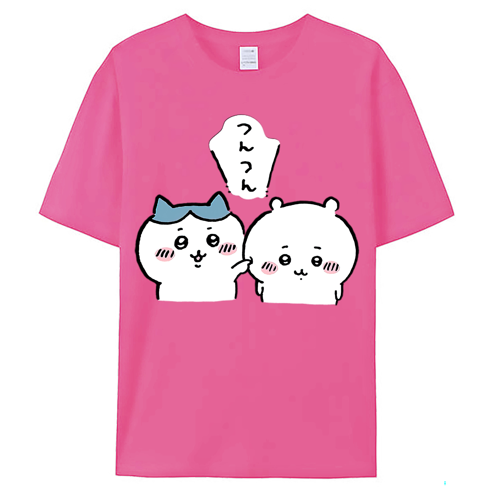 （画像用） ちいかわ ちいかわ Chii-kawa chiikawa レディースカジュアルプリントTシャツ（綿100％）